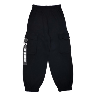 Брюки джоггеры для мальчика Colabear 611094 черные 1